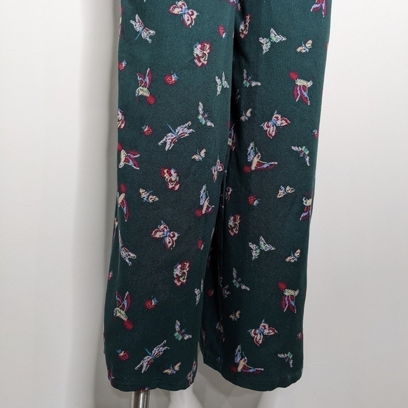 NWT Matilda Jane green butterfly & hummingbird ruffle strap tie waist jumpsuit M - Picture 3 of 12